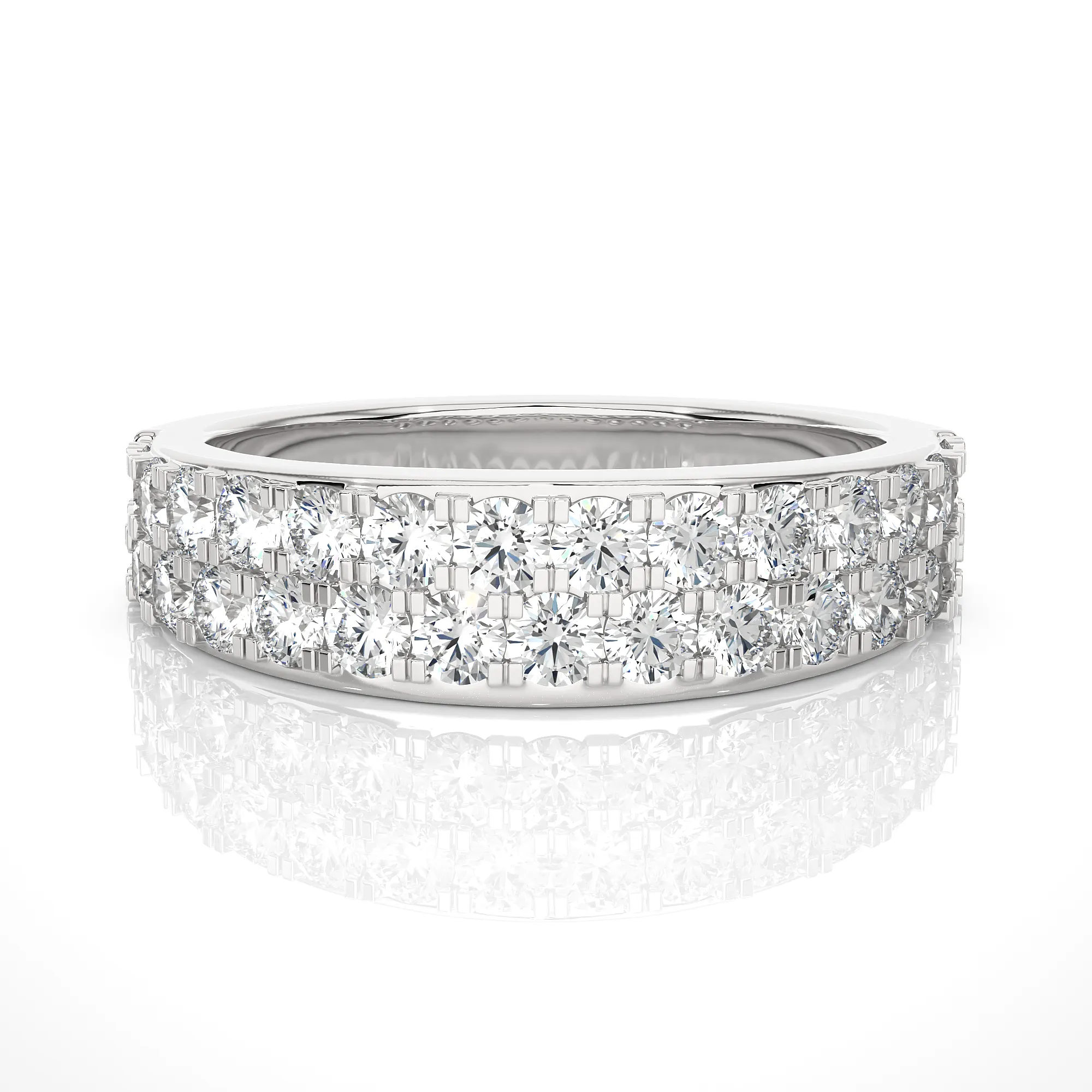 1 ctw Round Lab Grown Diamonds Anniversary Ring