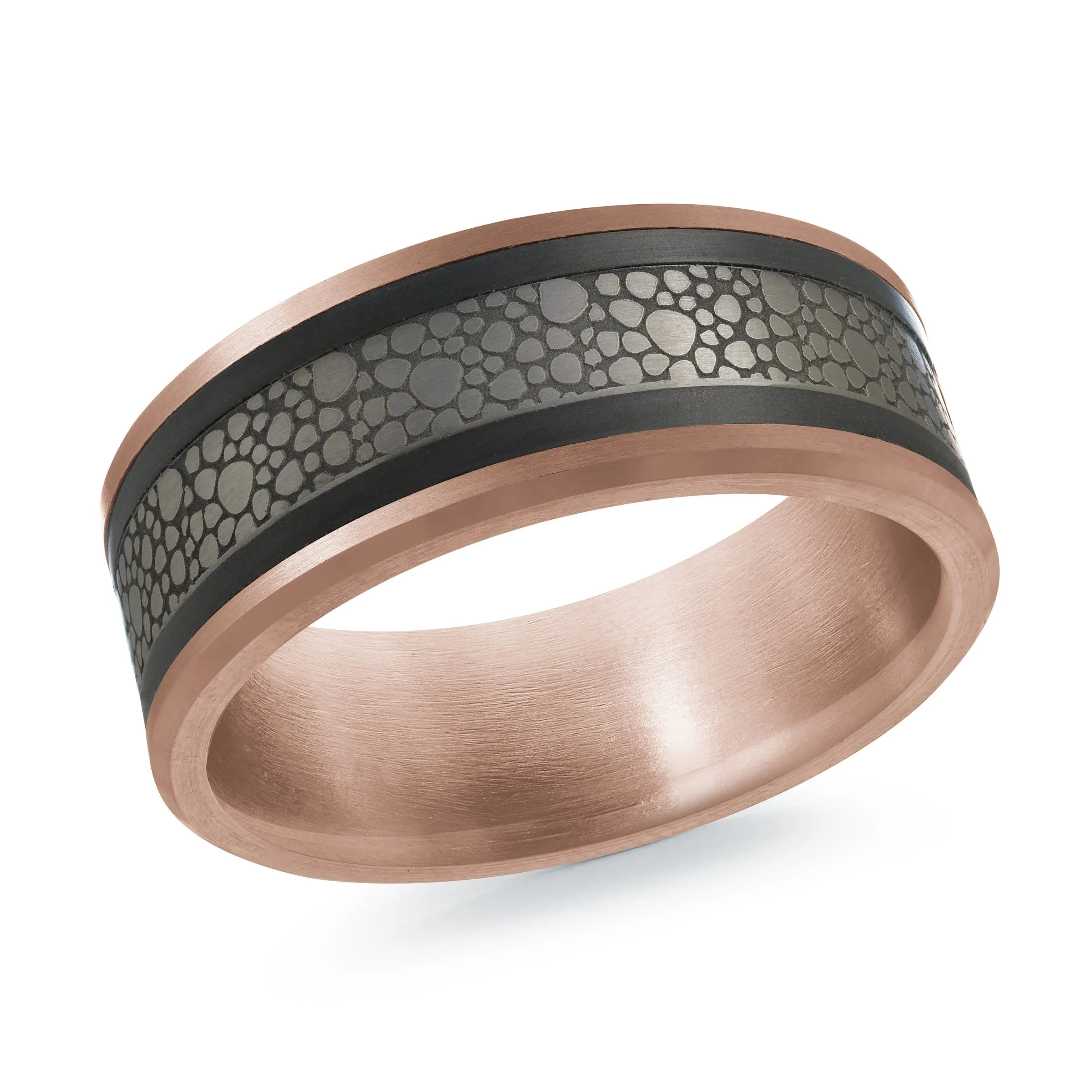 14K Rose Gold Ring from the Tantalum Collection by Malo - MRDTN-034-8P