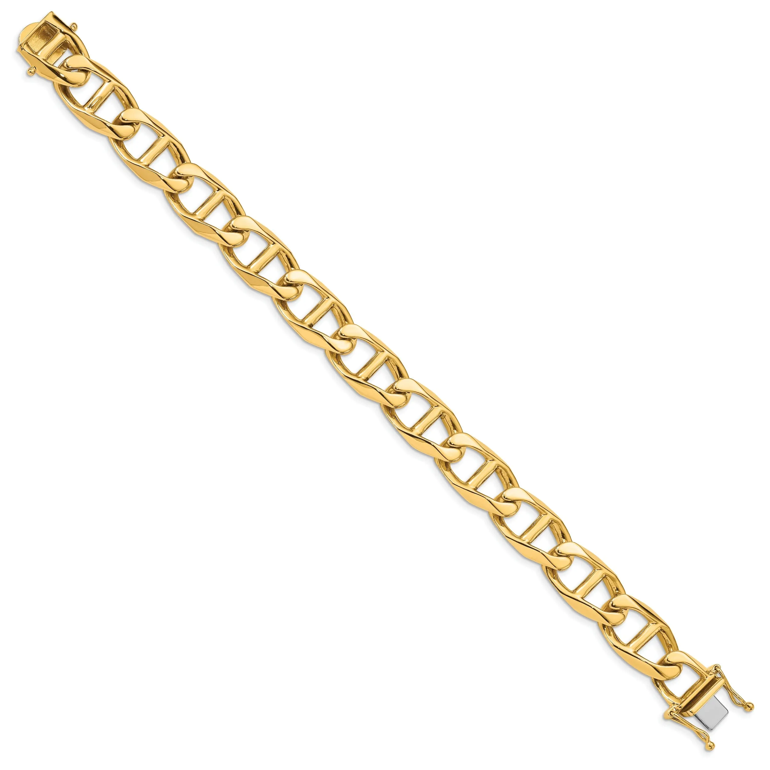 14k Yellow Gold Solid 13.00m Anchor Link Chain