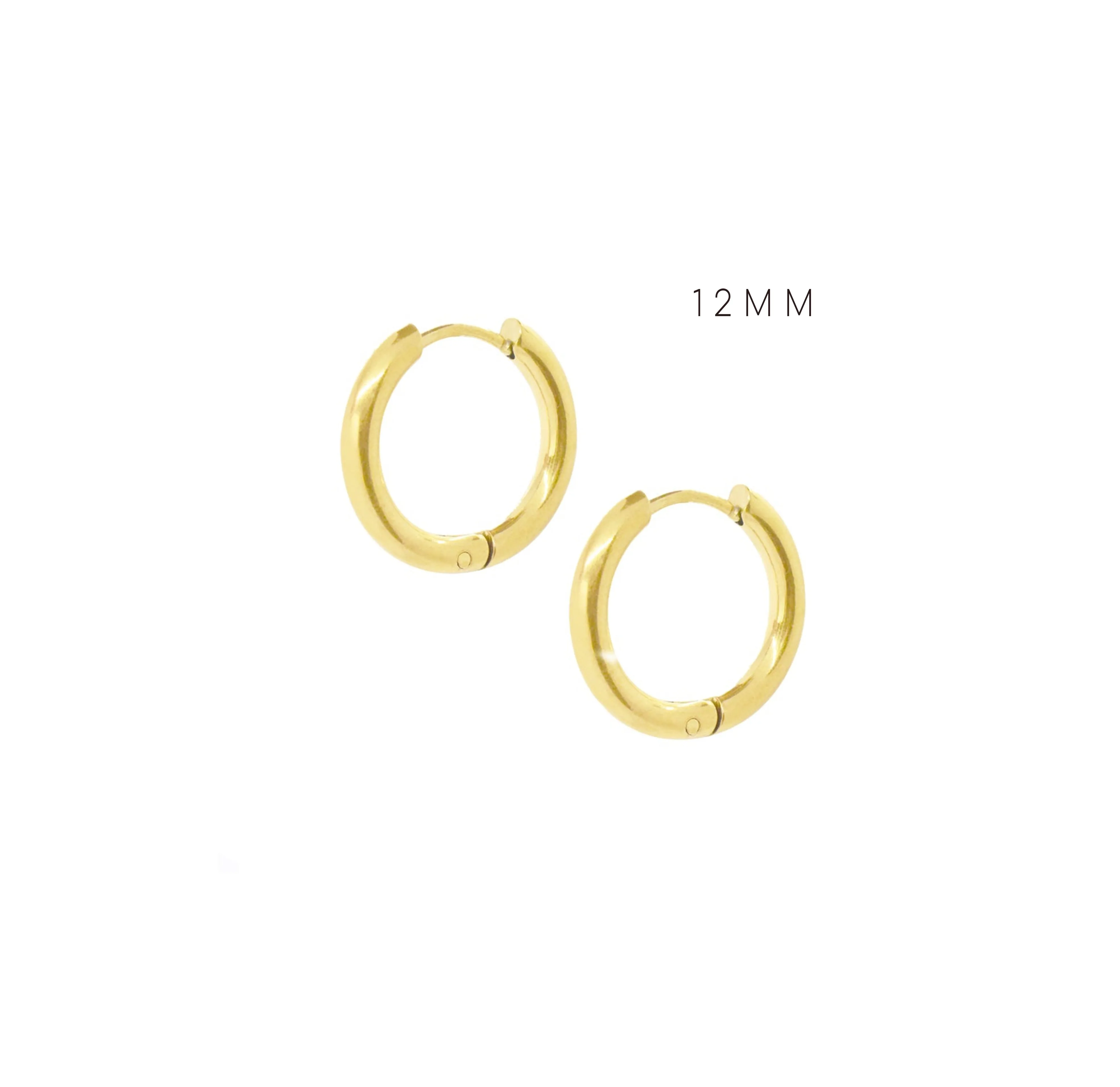 18K GOLD CLASSIC HUGGIE EARRINGS