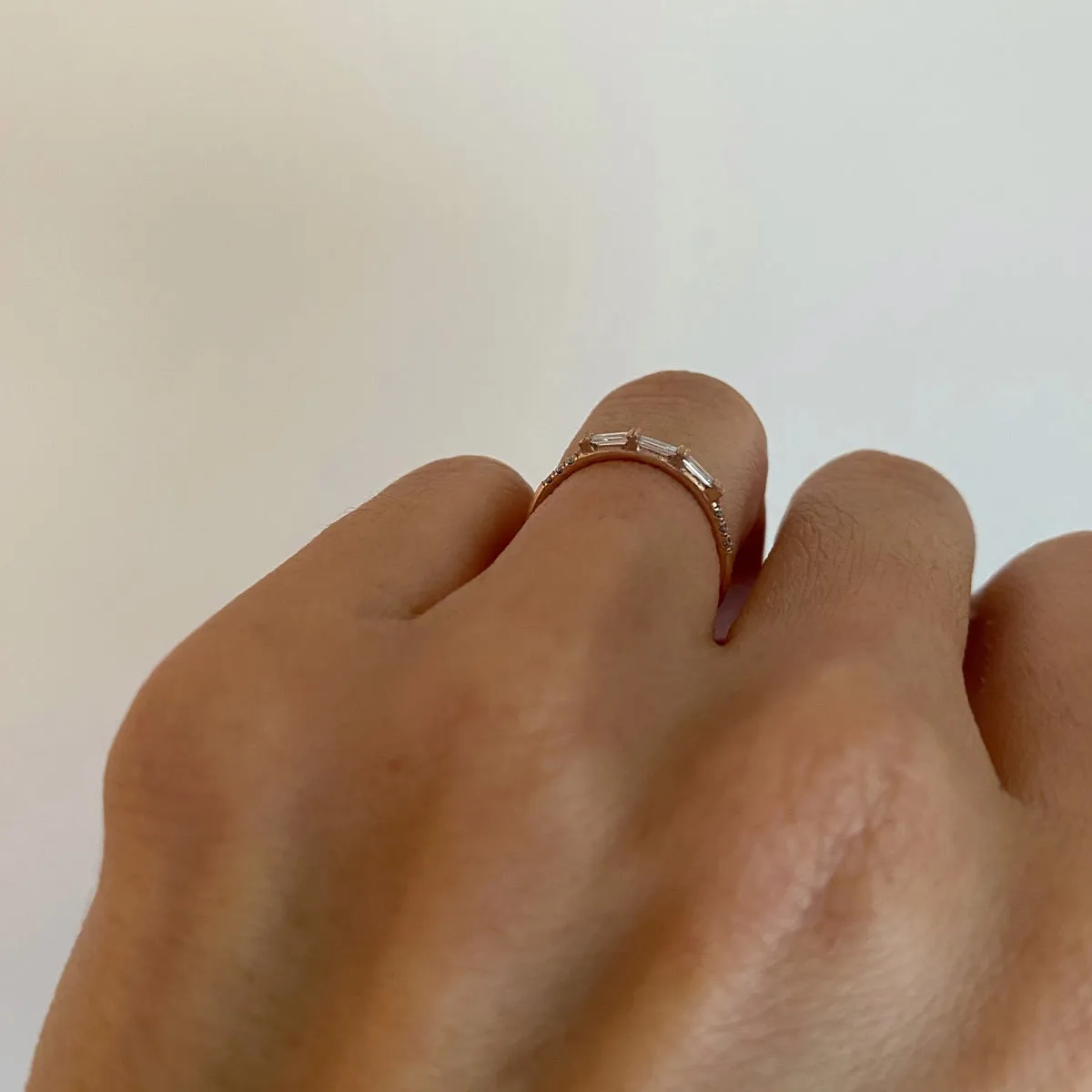 3 Baguette Equilibrium Ring