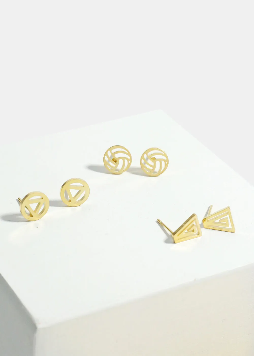 3-Pair Chic Earrings Set