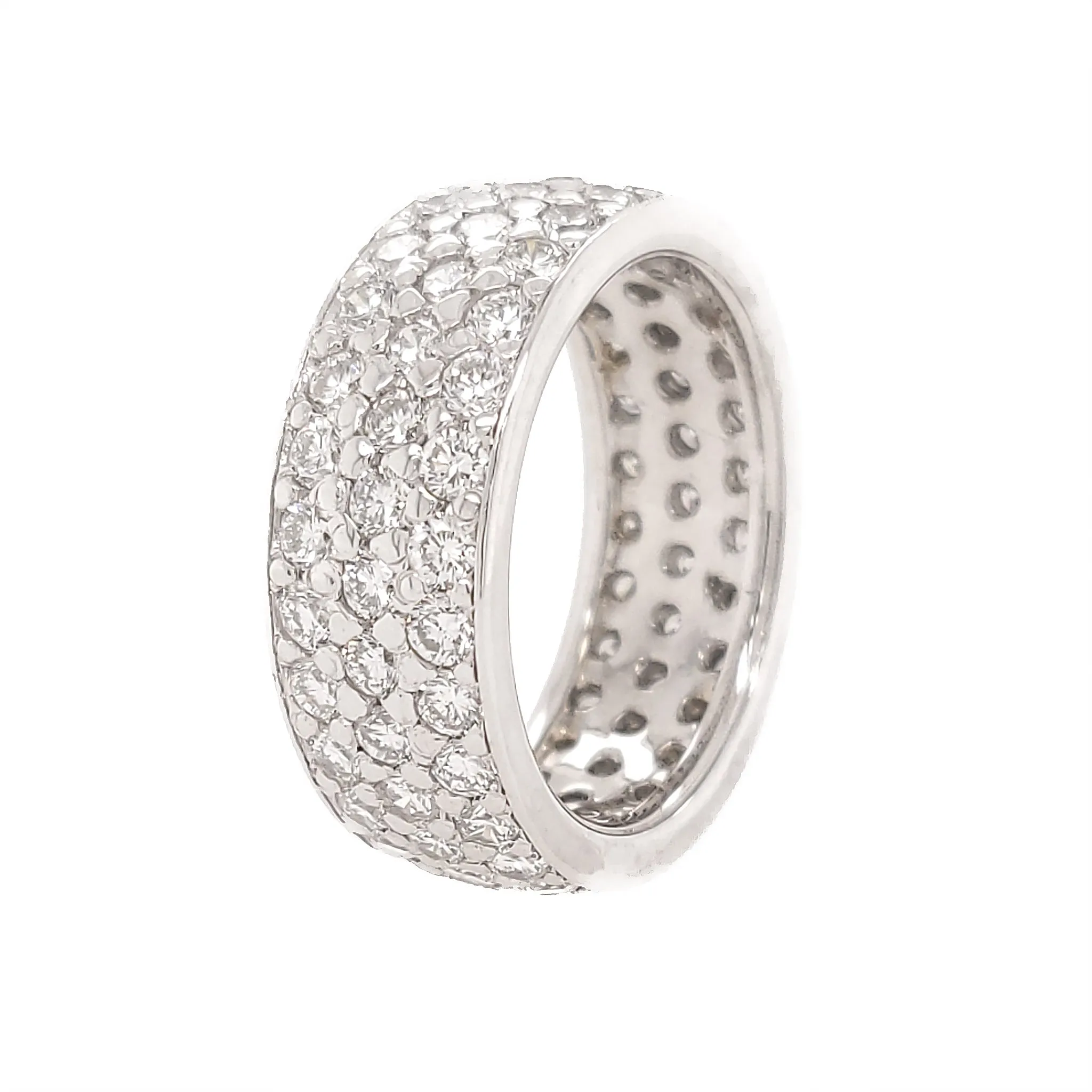 3 Row Diamond Eternity Band