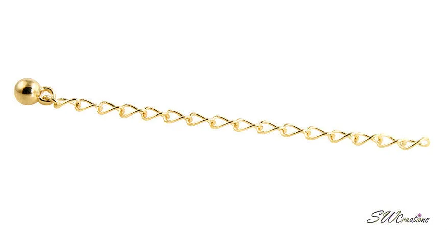 Allusive Gold Plated Necklace Jewelry Extender