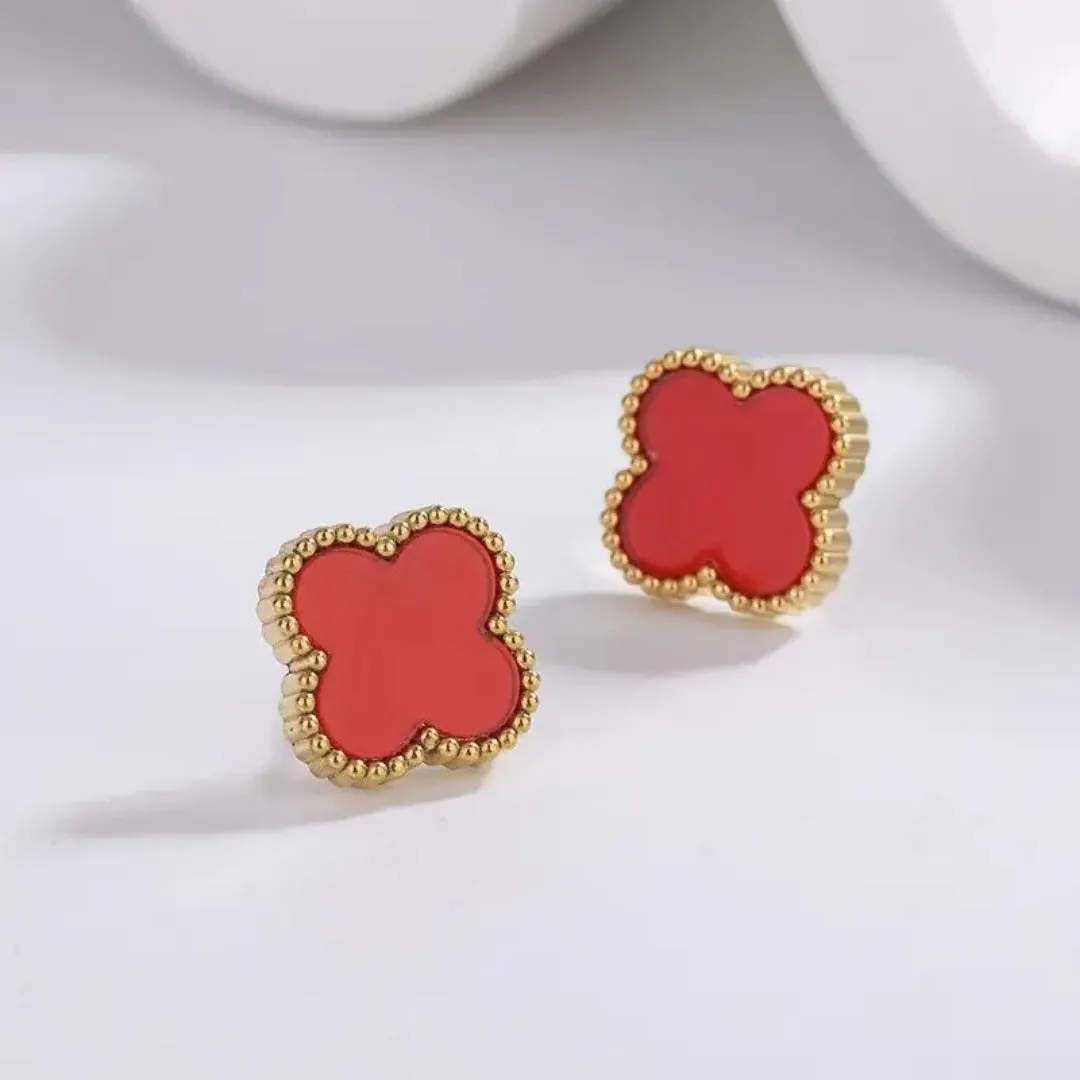 Anti Tarnish Cute Lil Red Stud Earring