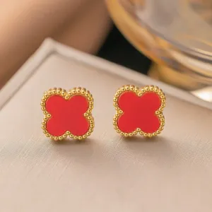 Anti Tarnish Cute Lil Red Stud Earring