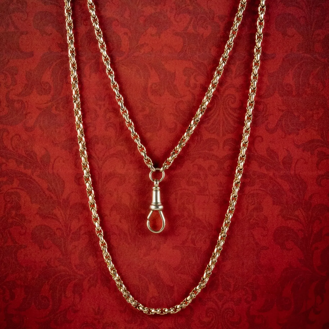 Antique Victorian Guard Chain 9ct Gold