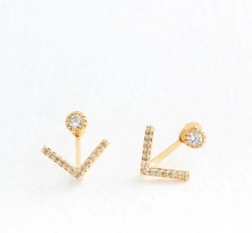 Arrow Ear Jacket Stud Earrings - Purchase with a Purpose