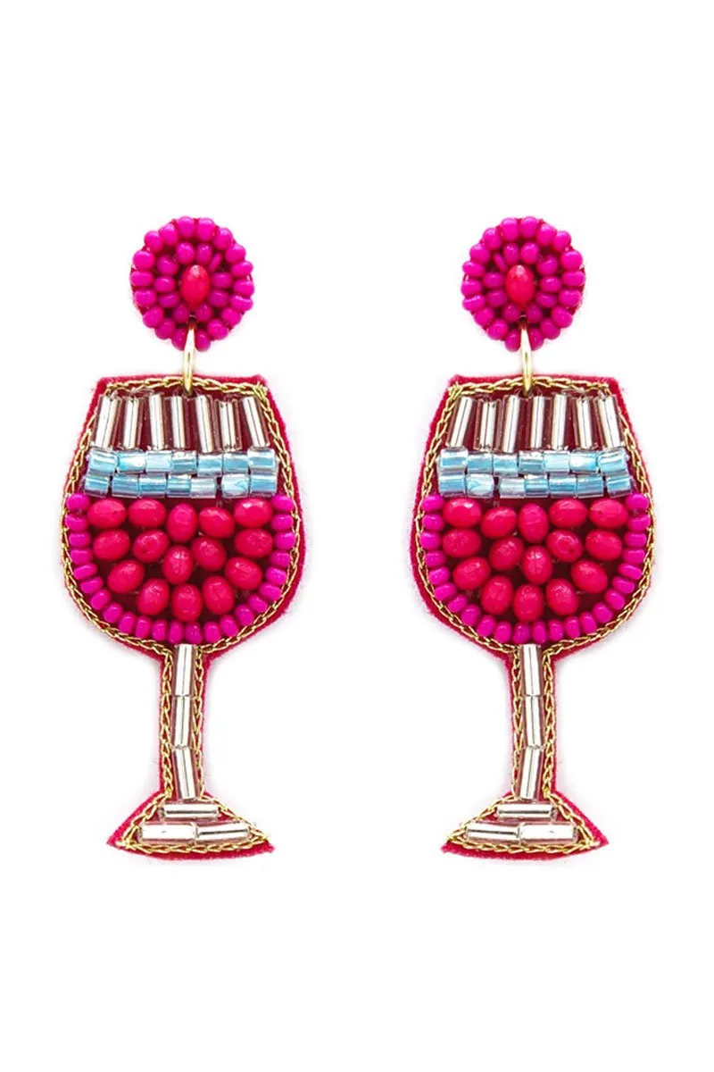 Bahama Breeze Fuchsia Earrings