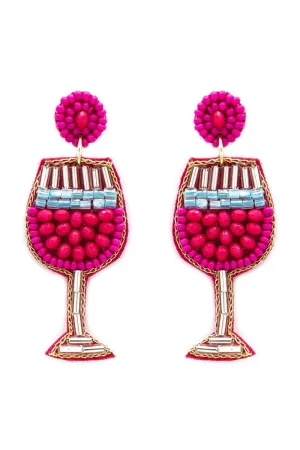 Bahama Breeze Fuchsia Earrings