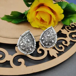 Bhavi Jewels Oxidised Stud Earring