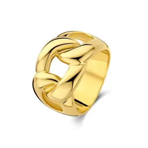 Bibbiena Poppi Adriane 925 sterling silver gold plated ring