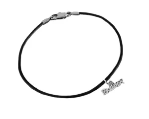 Black Cord Teacher Charm Bracelets