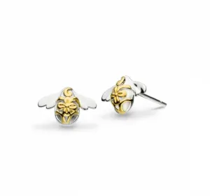 Blossom Bumblebee Gold Stud Earrings