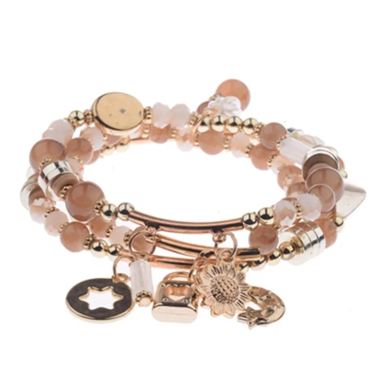 Bohemian simple and versatile multi-layer bracelet