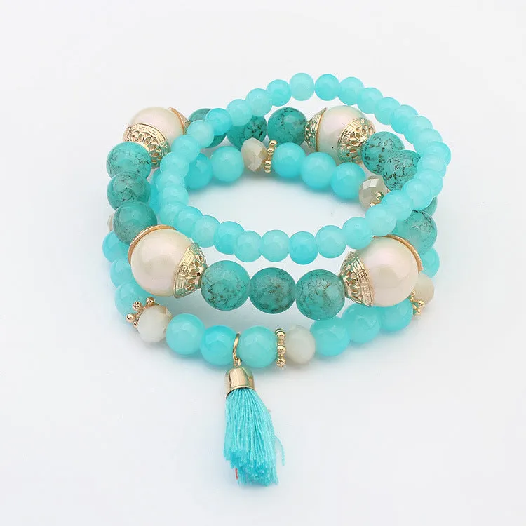 Bohemian simple and versatile multi-layer bracelet