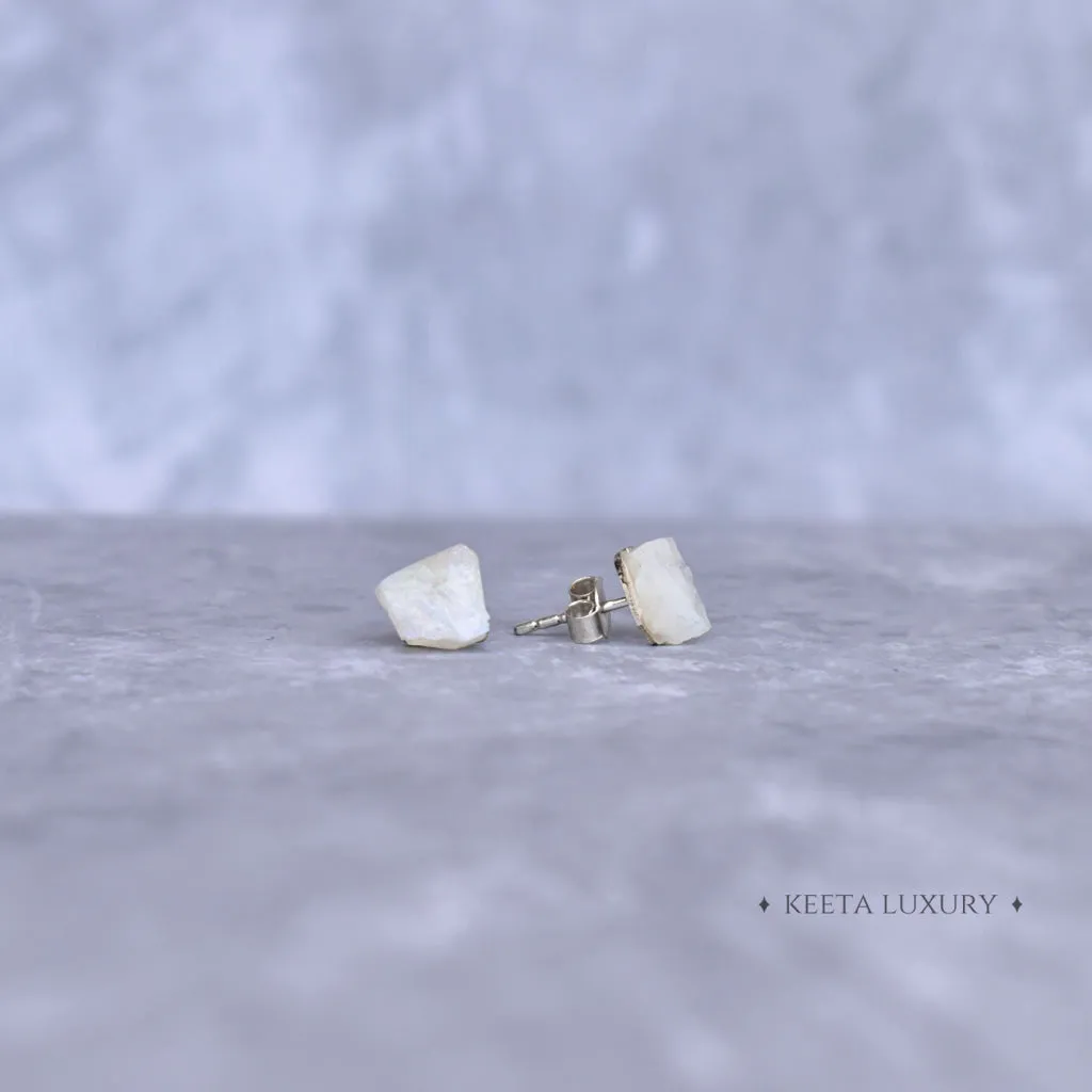 Boho Blooms - Moonstone Studs