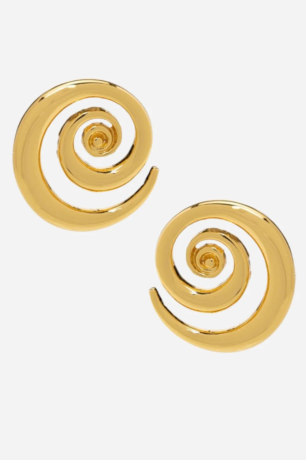 Bracha Swirl Stud Earrings in Gold