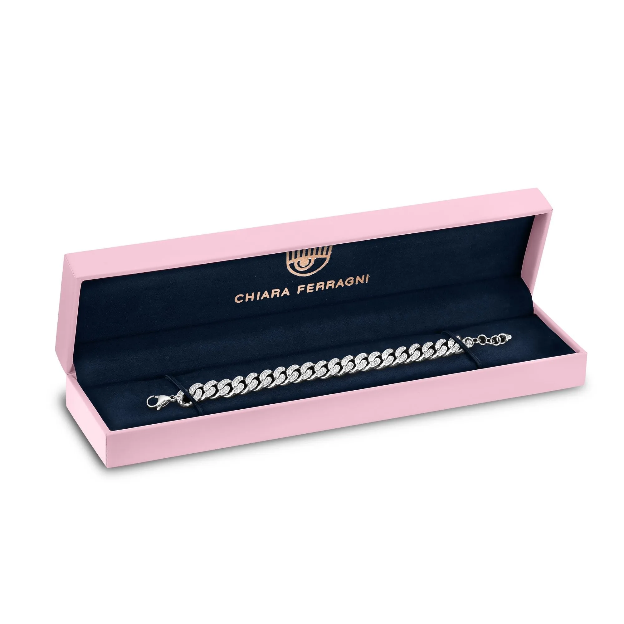 Chiara Ferragni Chain Collection Full Pave Bracelet