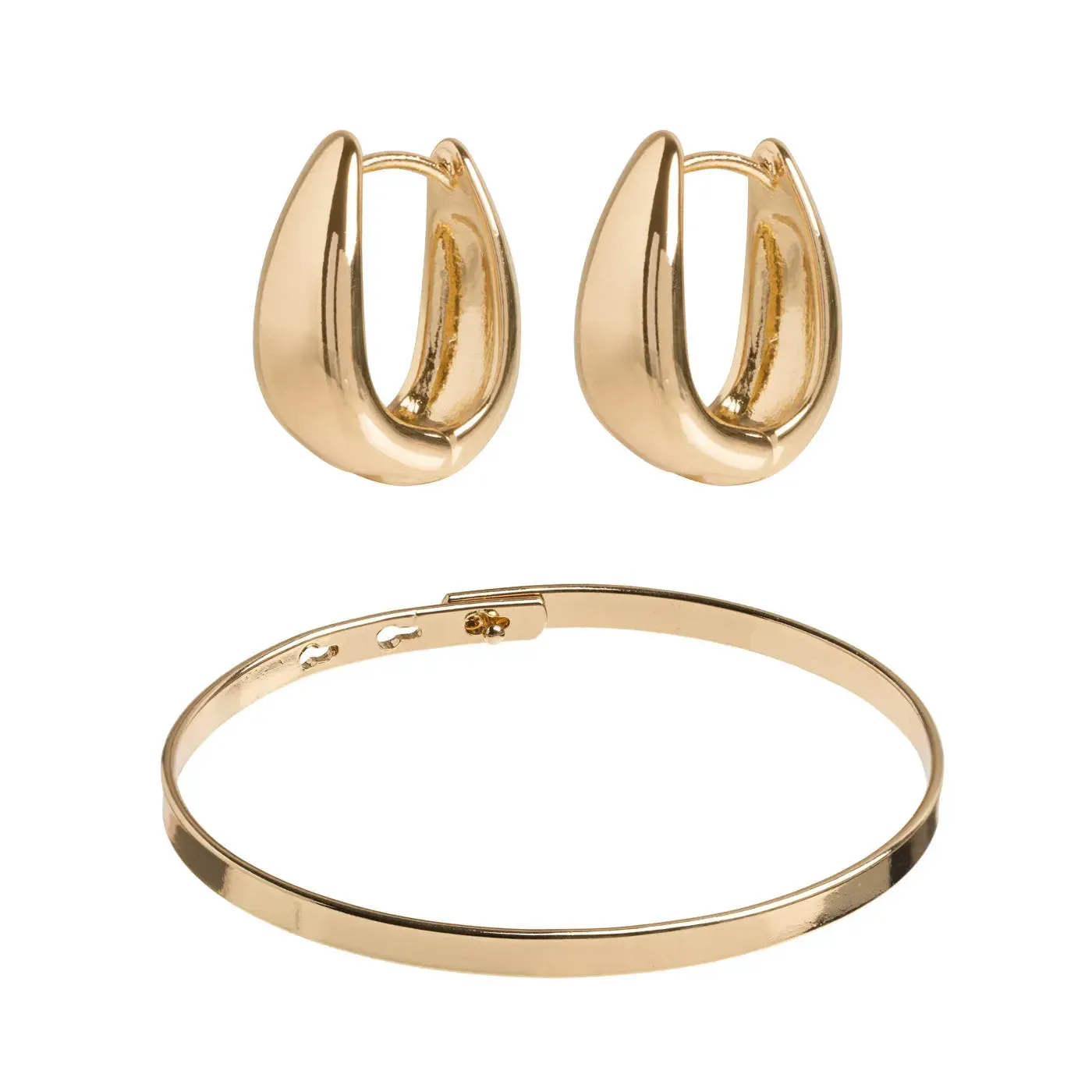 Classic Bangle and Earring Set