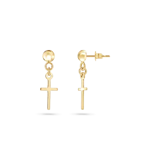 Classic Cross Drop Earrings