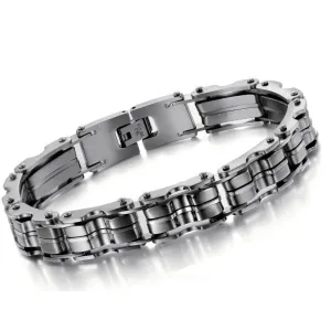 Classic Mens Bracelets Bangles 2016 12.5MM Wide Charm Bracelet Men Fashion Best Friends Jewelry Cool Friendship Men's Bracelets