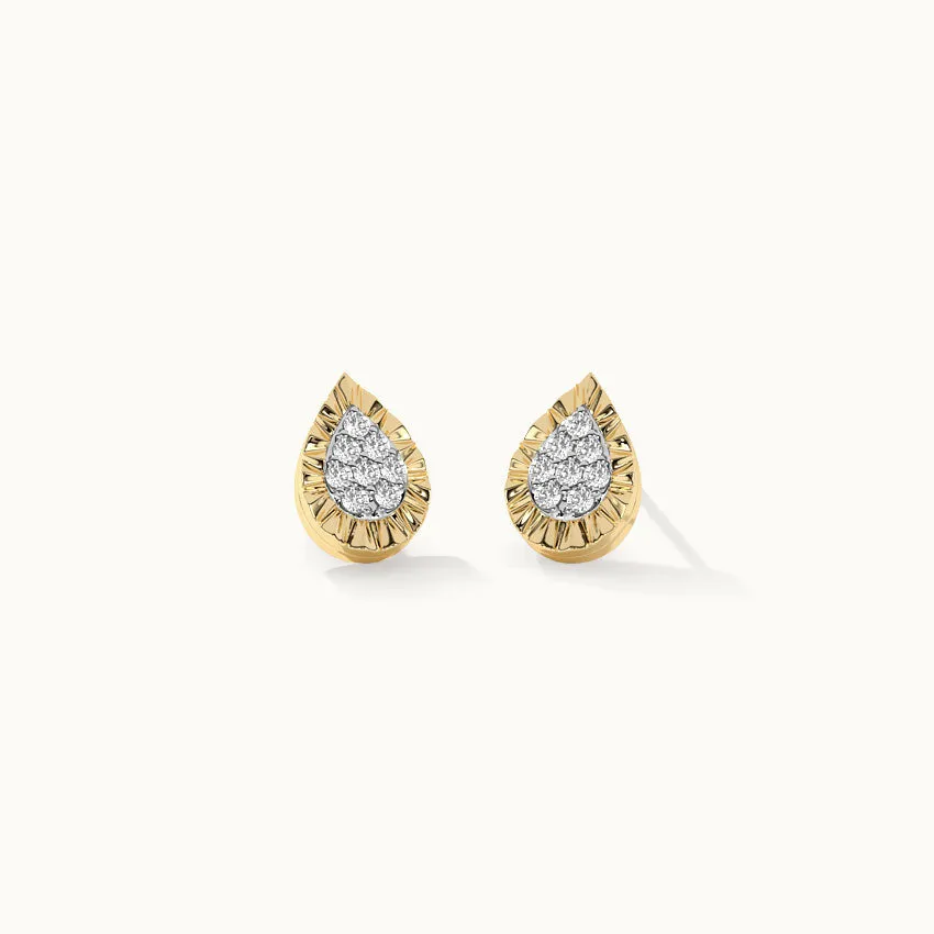 Classic Pear Diamond Earrings