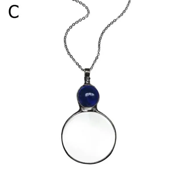 Creative Magnifying Glass Pendant Necklace