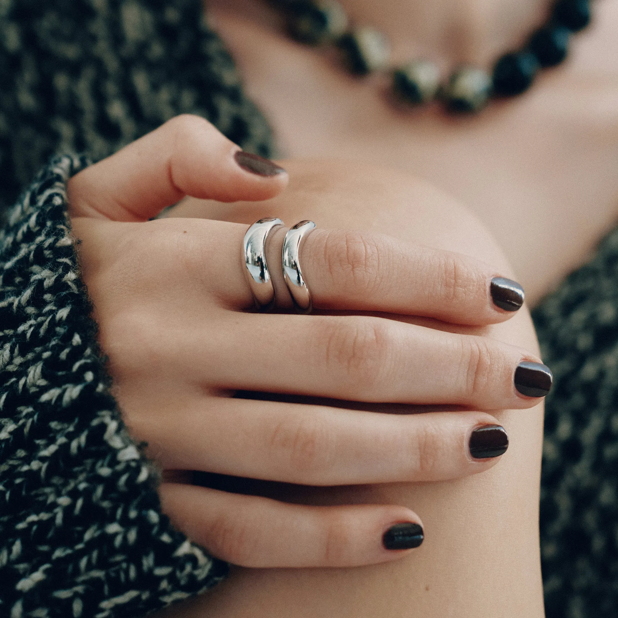 Curve Ring - Small - Silver