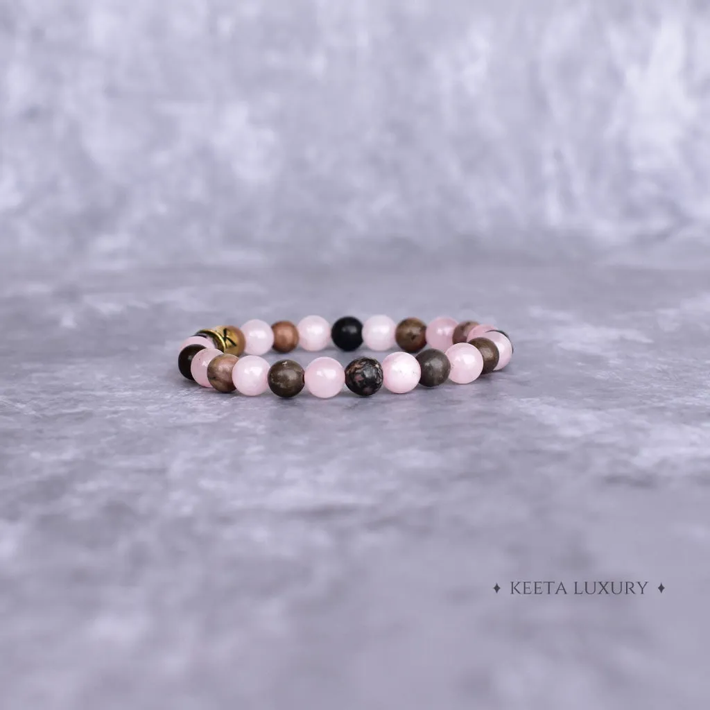 Dual love - Rose Quartz & Rhodonite Bracelet