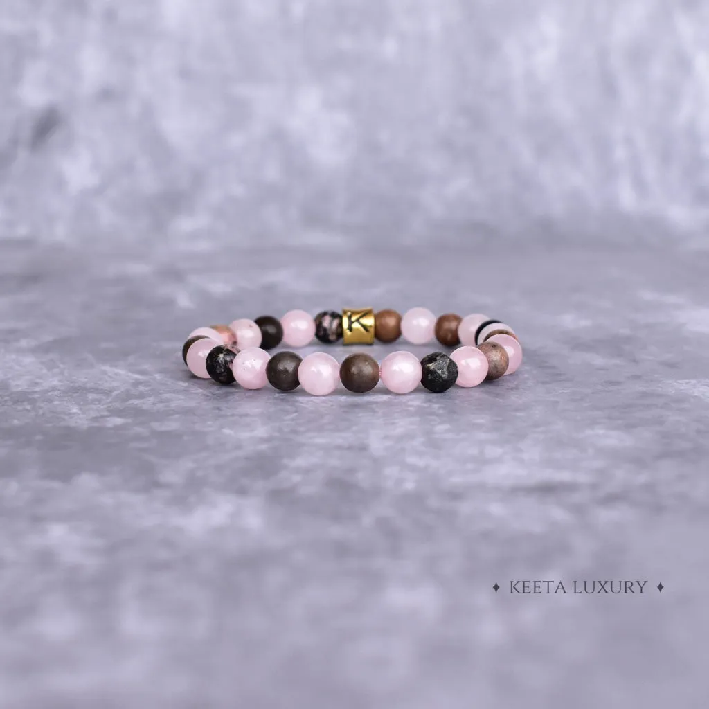 Dual love - Rose Quartz & Rhodonite Bracelet