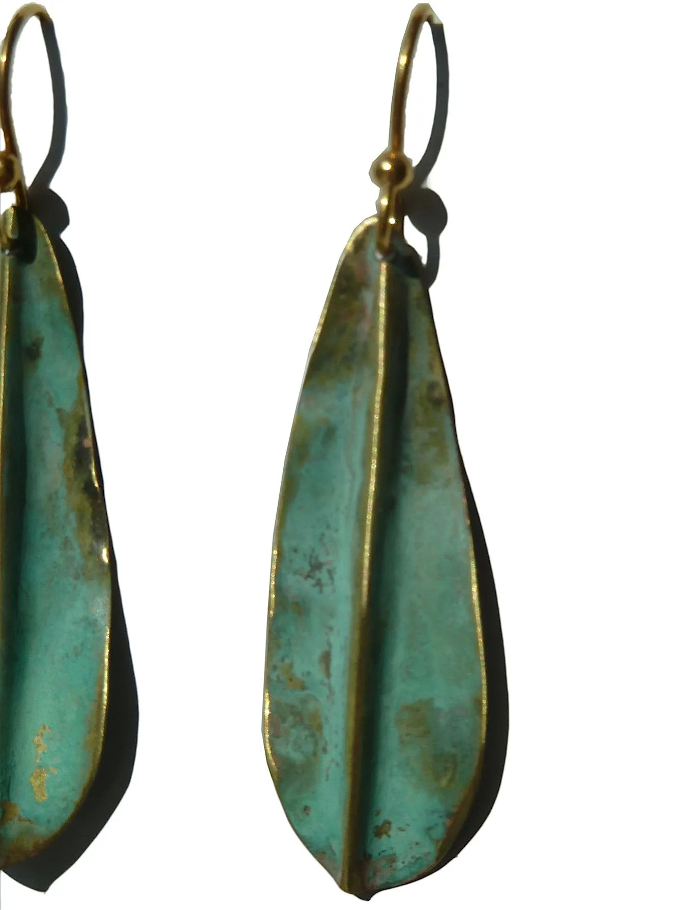 Earrings Patina Small Leaf By Sibilia