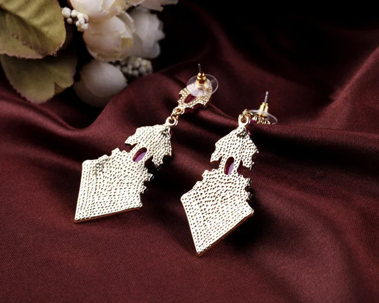 Elegant Color Female Long Personality Classic Earrings Fashion Jewelry