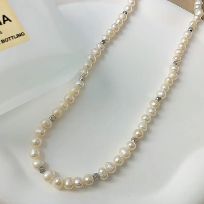 Elegant Freshwater Pearl Clavicle Necklace