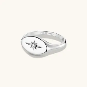 Eternity North Star Ring in Silver