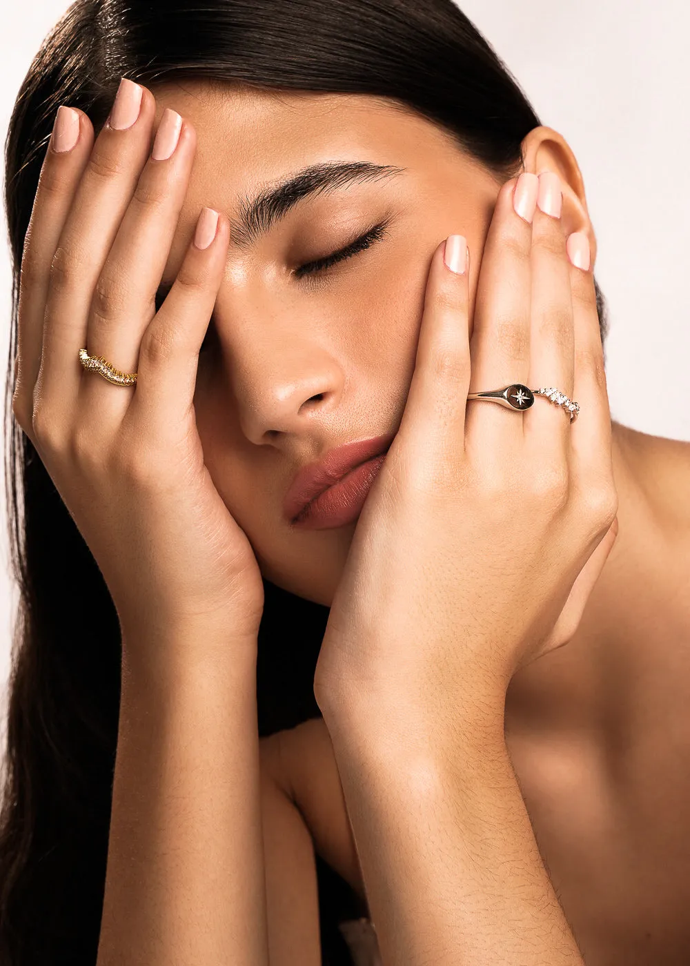 Eternity North Star Ring in Silver