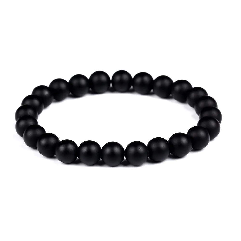 Fashion Tiger Eye Love Buddha Bracelet Elastic Rope Chain Lava Stone Bracelets Women Men Fine Jewelry pulsera brazalete