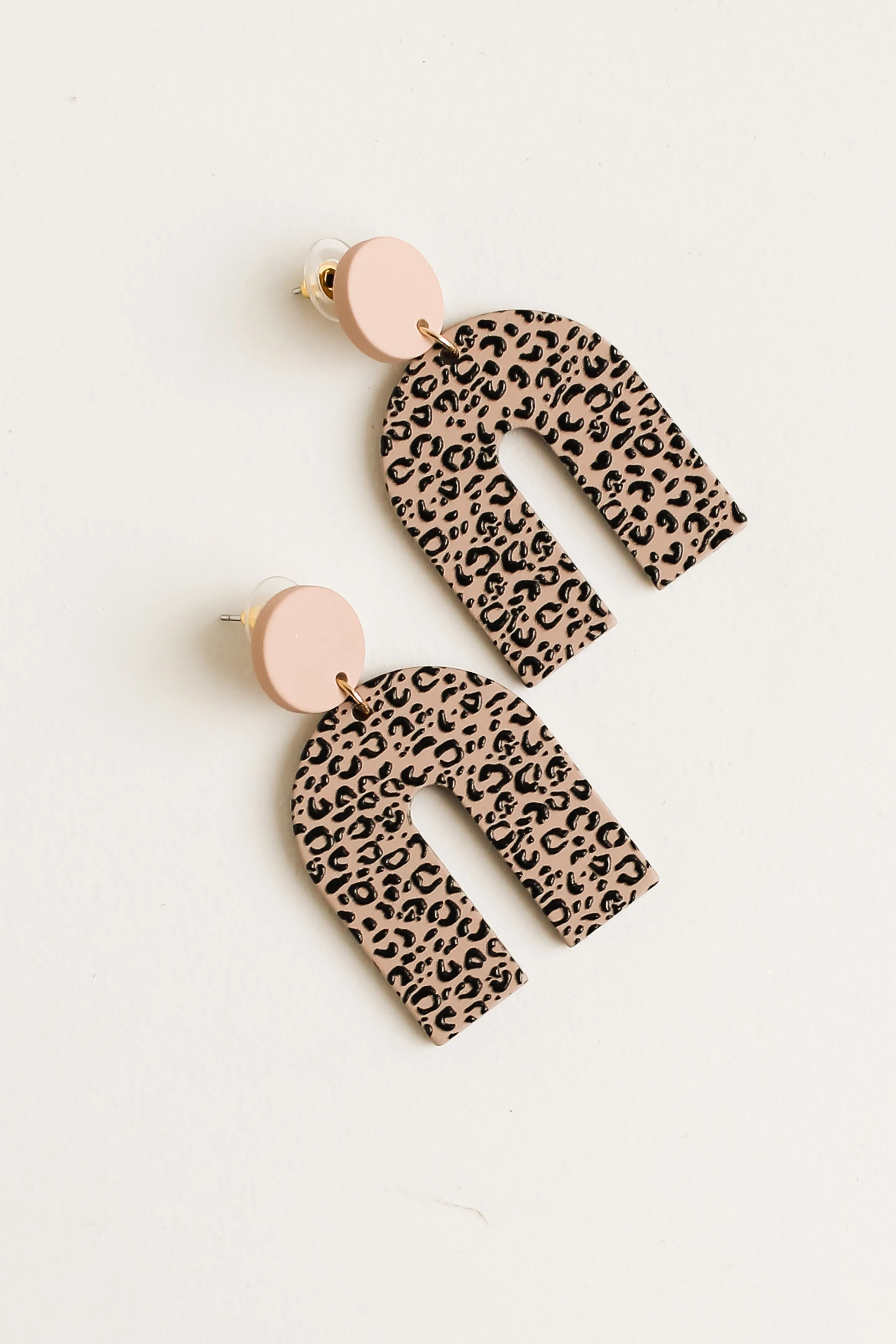 FINAL SALE - Elaina Leopard Acrylic Statement Earrings