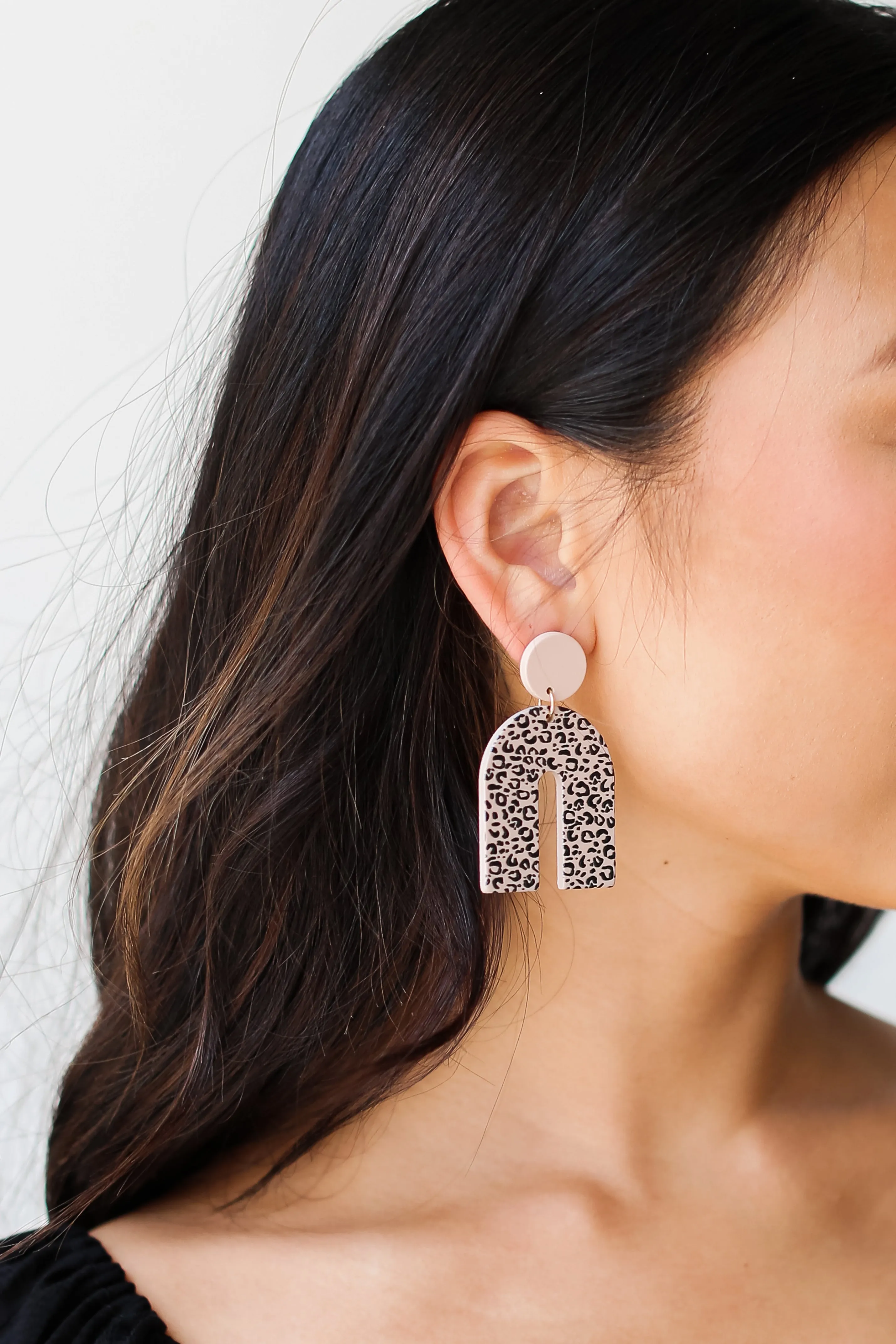 FINAL SALE - Elaina Leopard Acrylic Statement Earrings