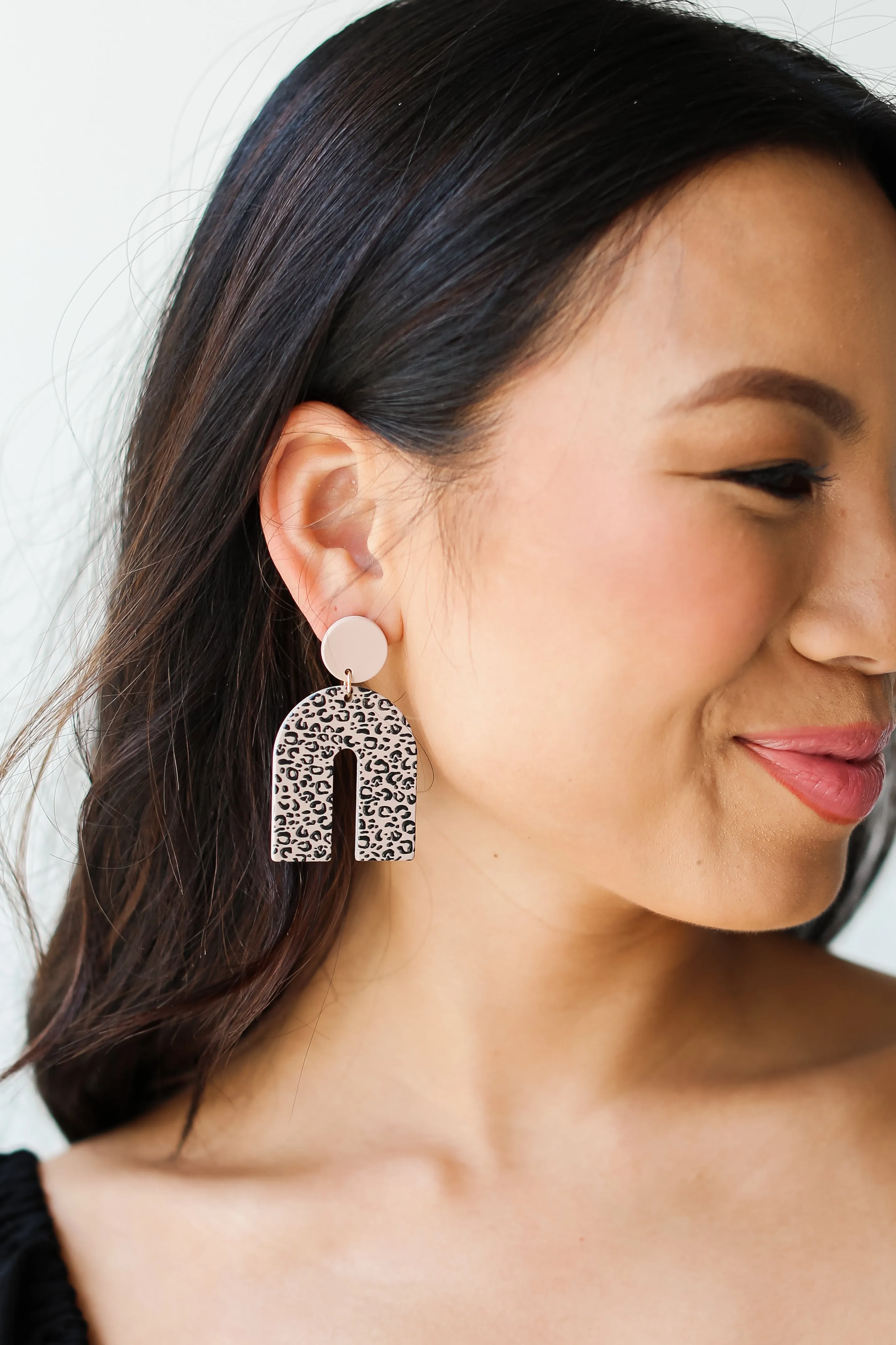 FINAL SALE - Elaina Leopard Acrylic Statement Earrings