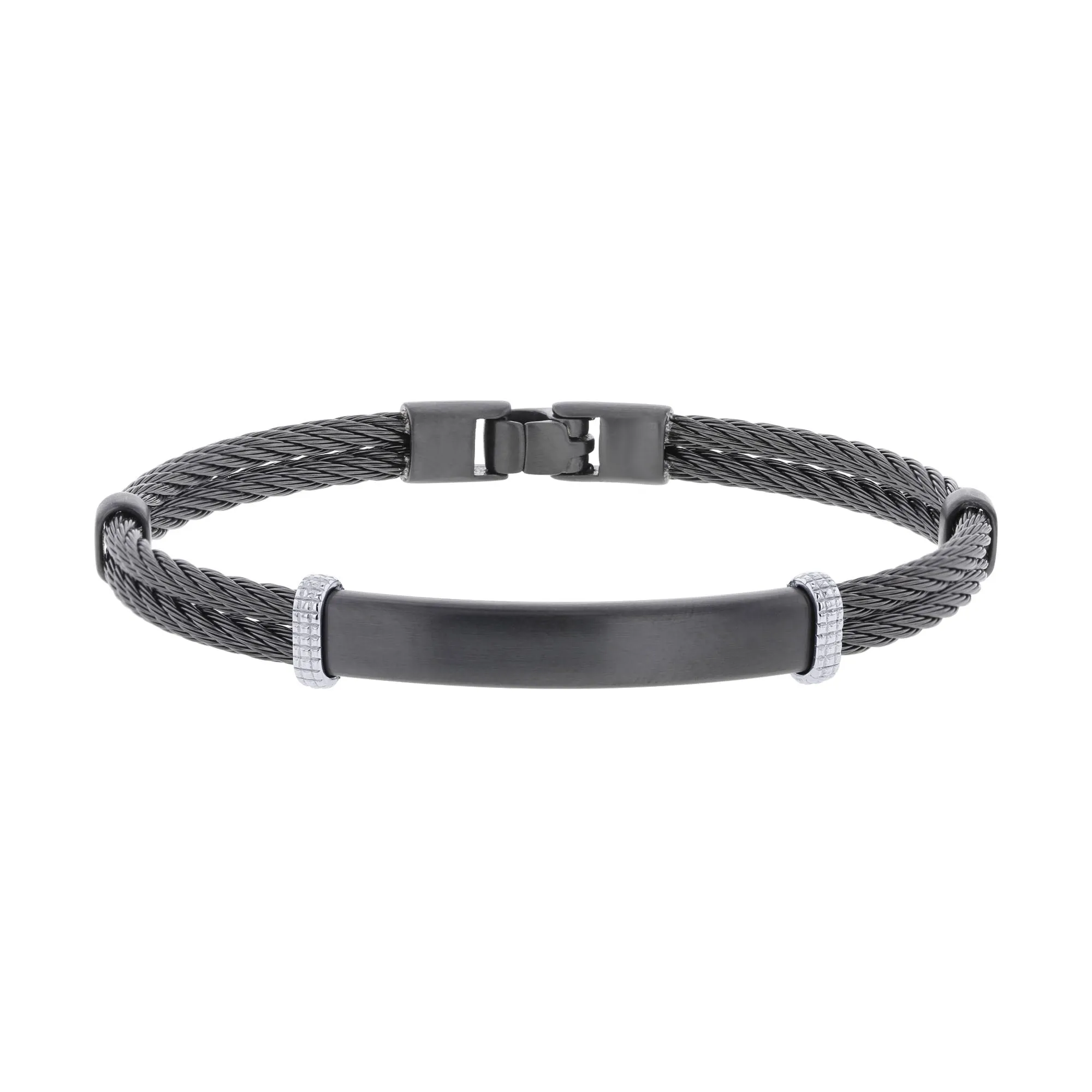 Franz Stainless Steel Cable Bracelet