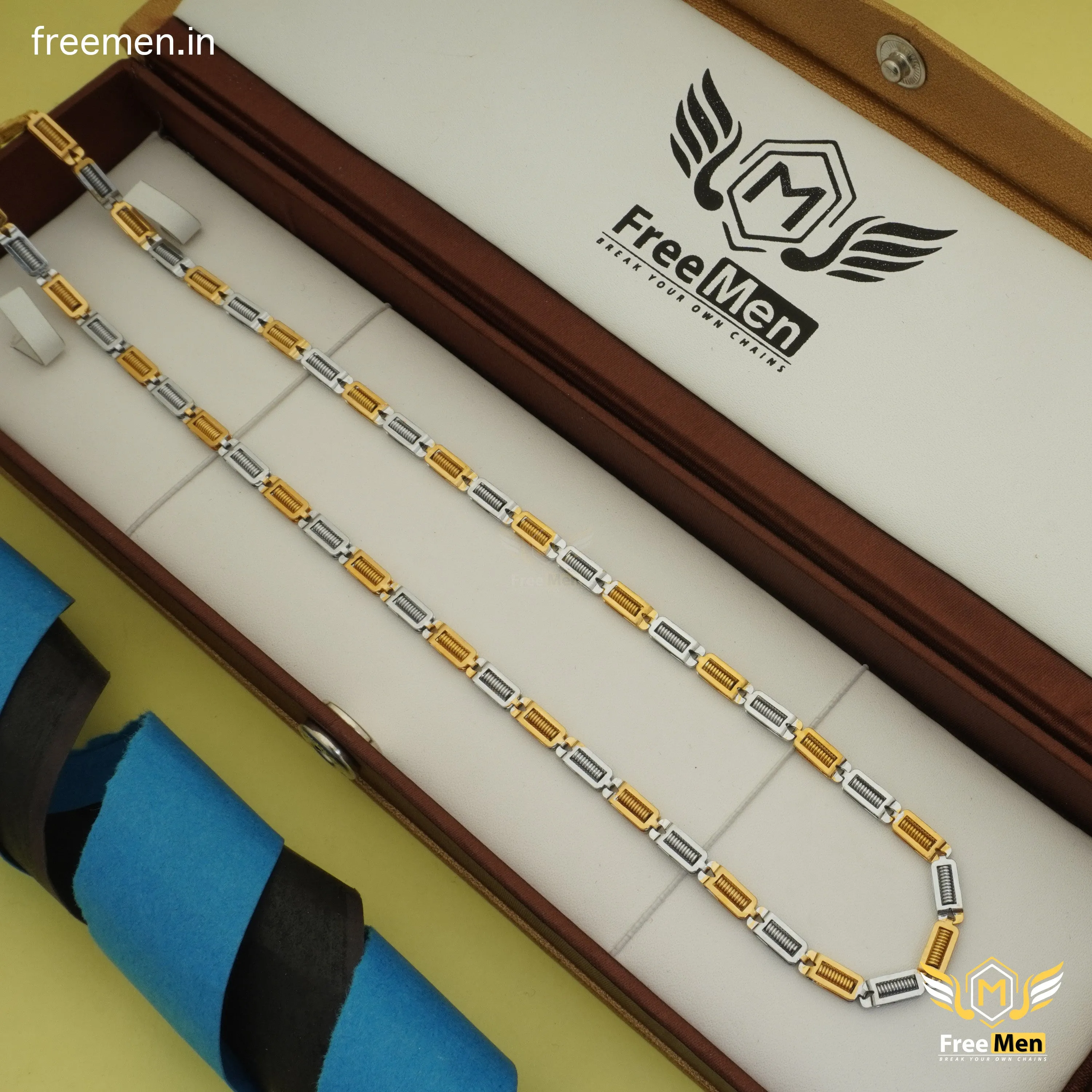 Freemen Fashionable Rectangular Spring Chain - FM392