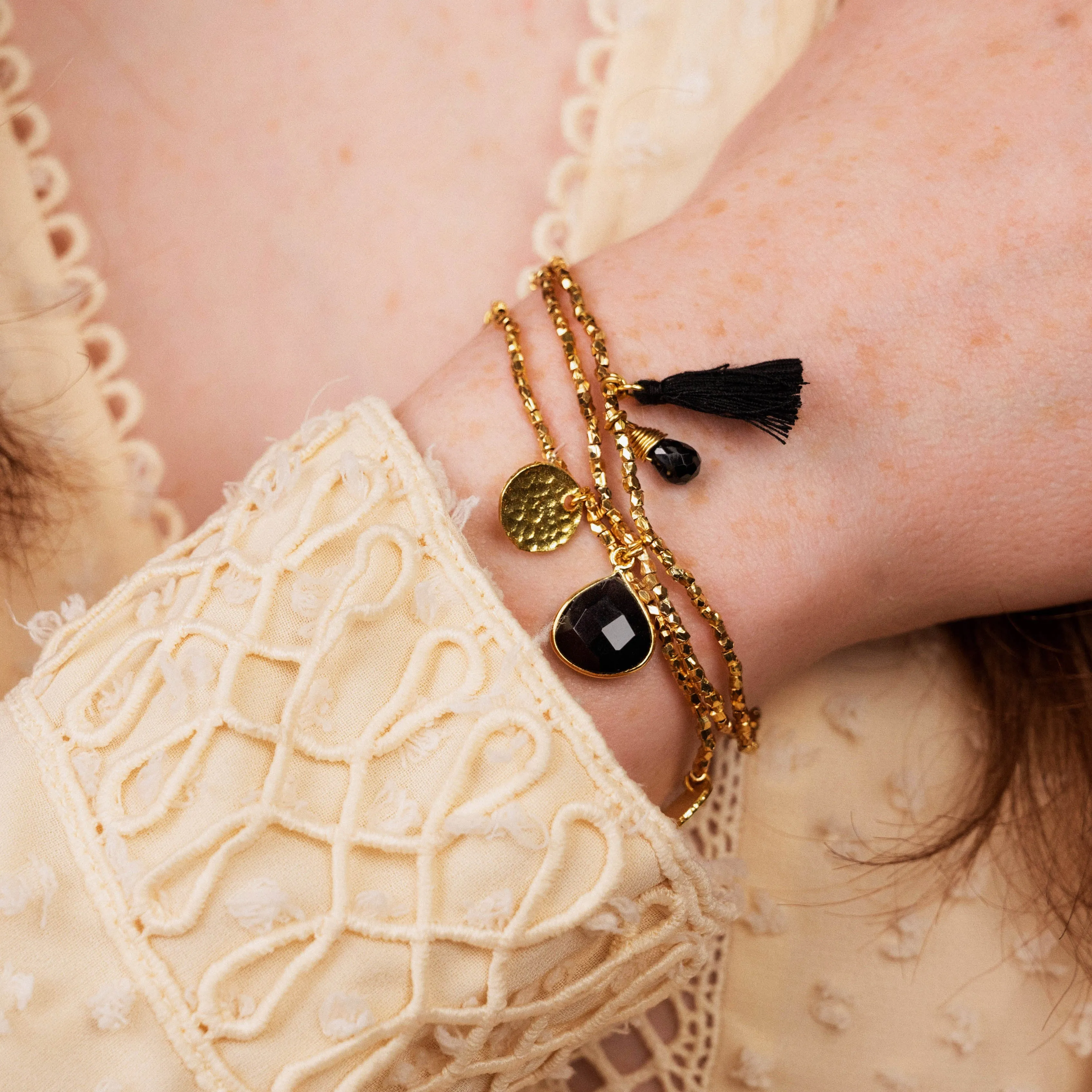 Gemini Black Onyx Bracelet