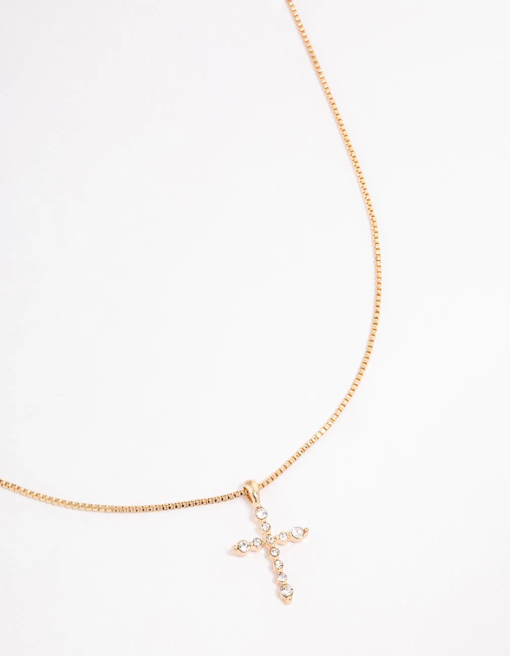 Gold Elegant Cross Necklace