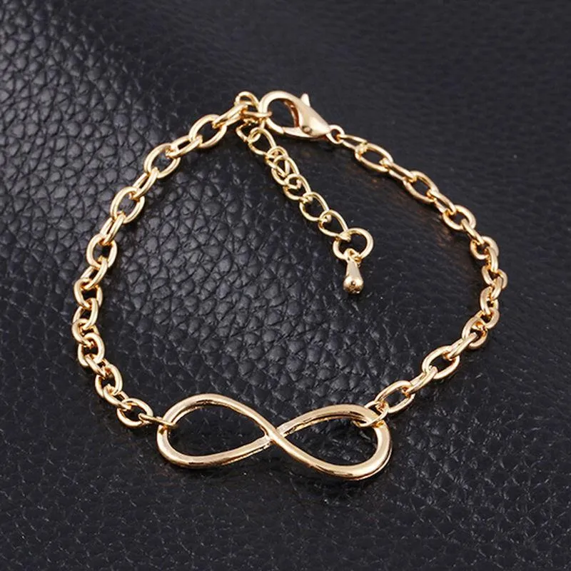 Gold or  Silver Plating Cross Infinite Bracelet & Bangle For Women