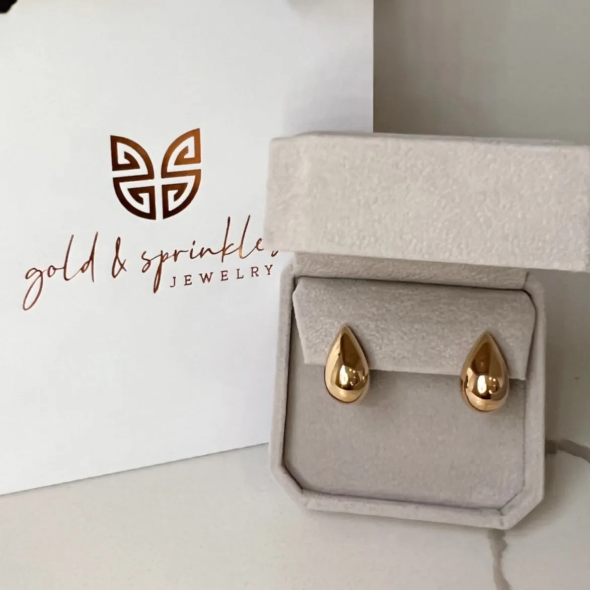 Golden Drop Earrings