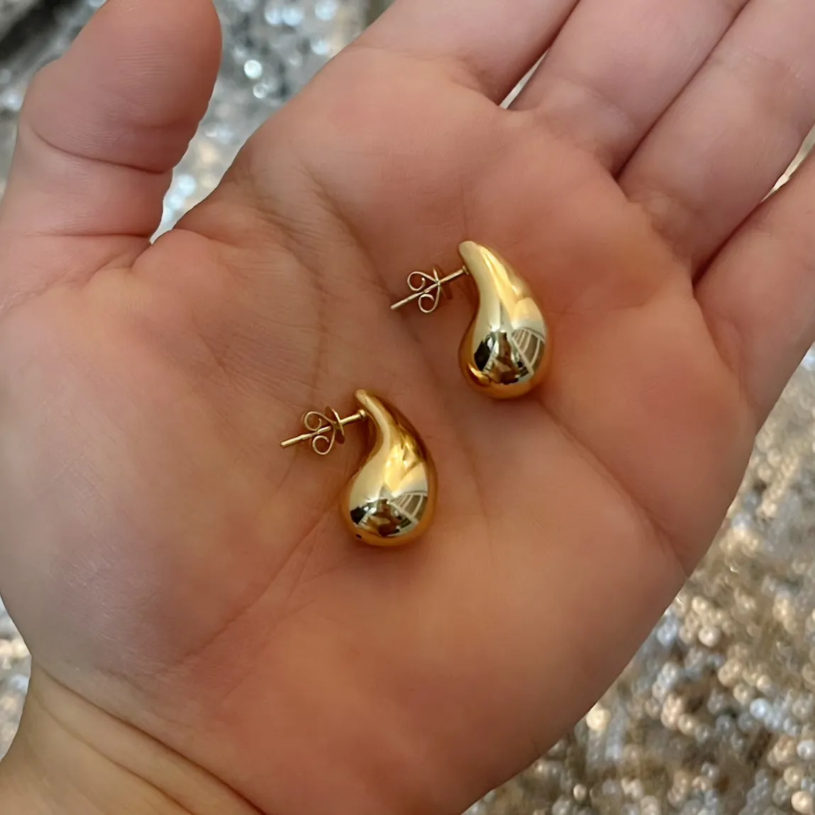 Golden Drop Earrings