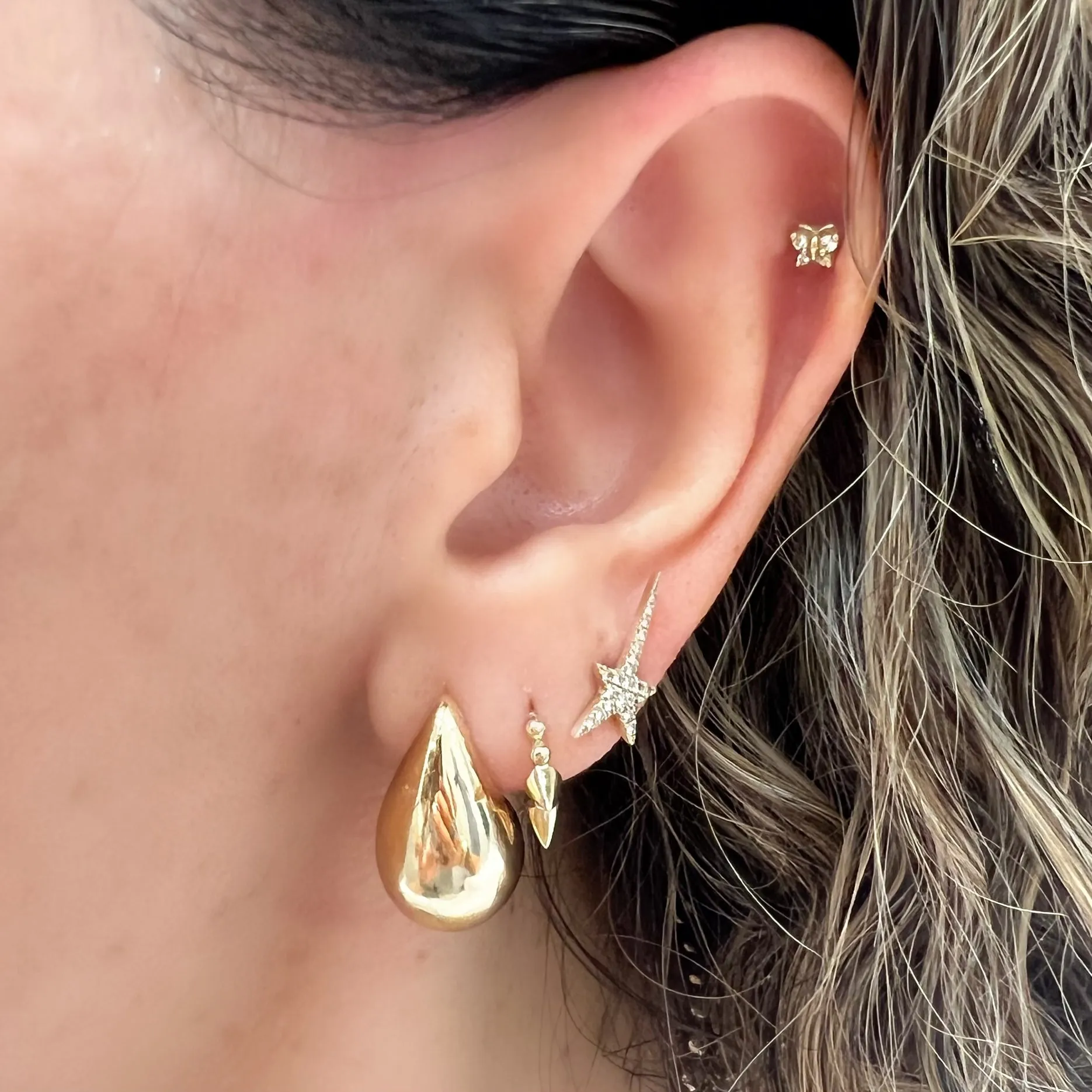 Golden Drop Earrings