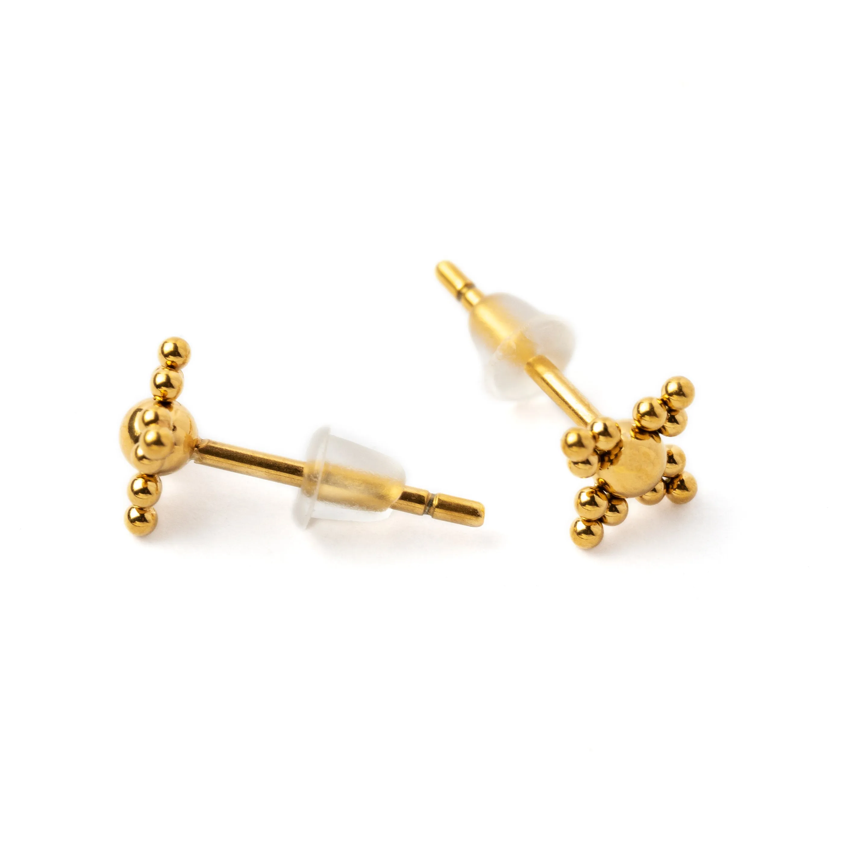 Golden Zohar Ear Studs