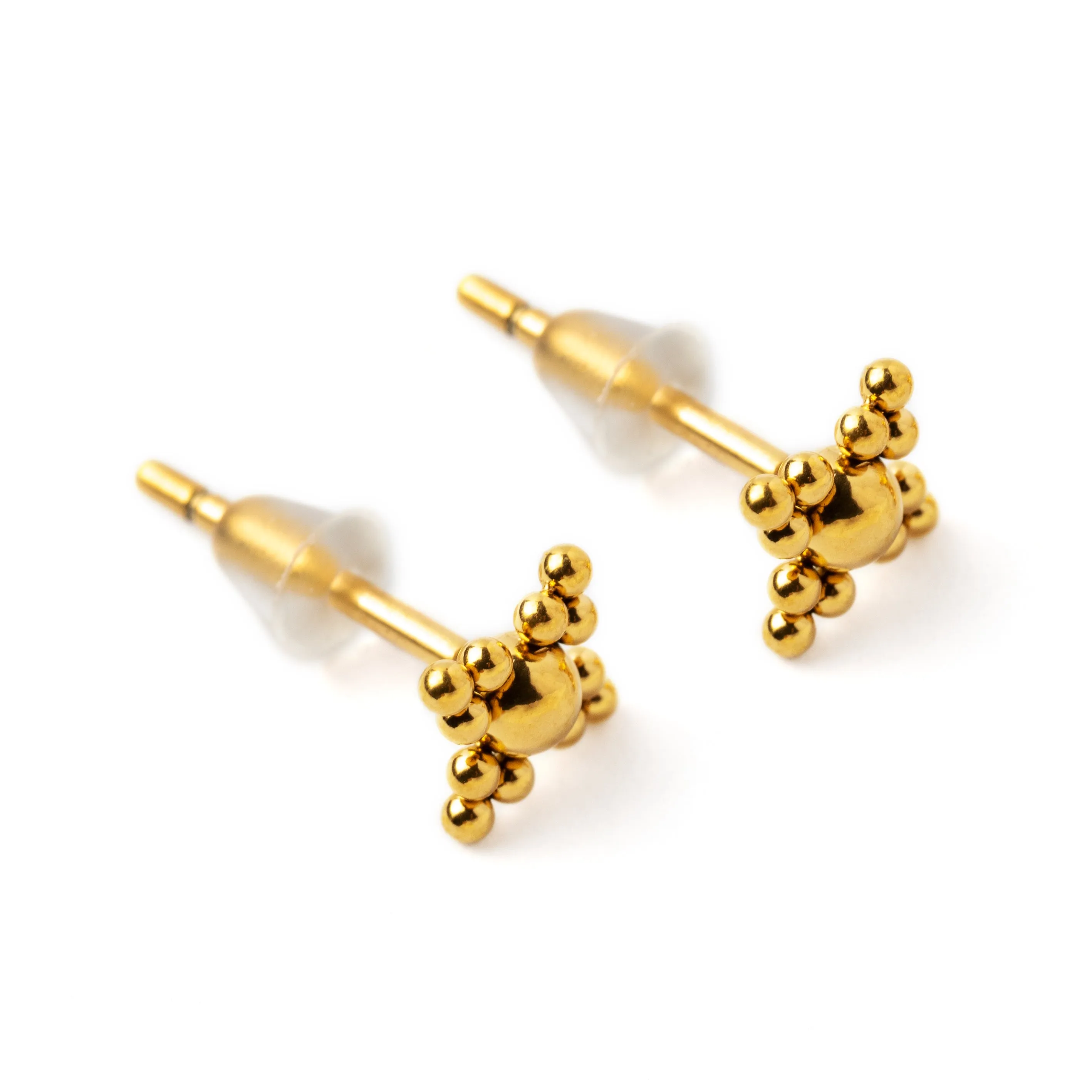 Golden Zohar Ear Studs